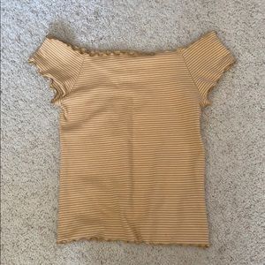 Aeropostal off the shoulder crop top